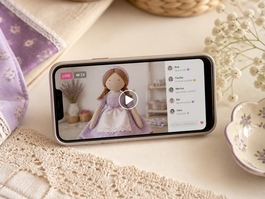 Aula ao vivo da Boneca Madu no Instagram